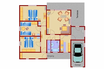 Gut ausgestattetes Ferienhaus für erholsame S...
