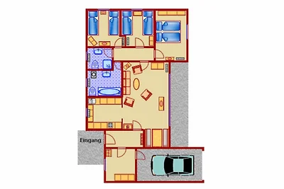 Geräumiges Ferienhaus mit 3 Schlafzimmern...