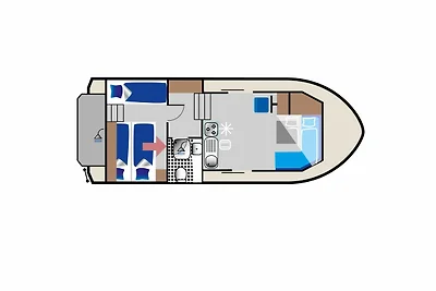 Kormoran 940 - führerscheinfreies Hausboot