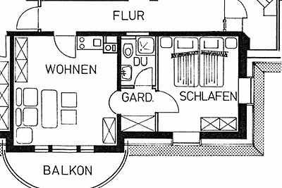 Ferienwohnung 4 - OG 2 Strassenseite