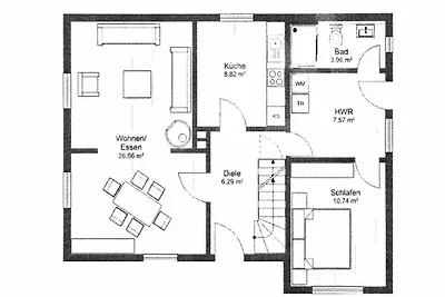Haus am Jaardenhuug in Utersum für 7 Pers.