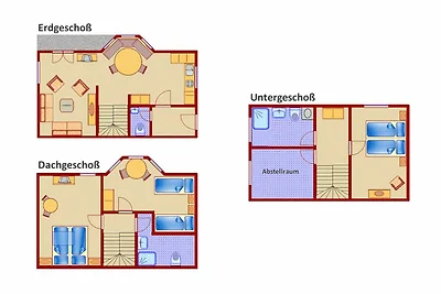 Geräumiges Ferienhaus mit Bergblick auf drei ...