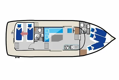 Aquino 1190 - führerscheinfreies Hausboot