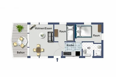 Casa su barca Vacanza single Krummin