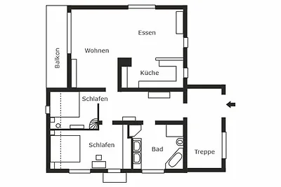 Ferienwohnung 98 qm