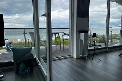 2-Raum FeWo II, 50m², 2.OG, Balkon, Meerblick