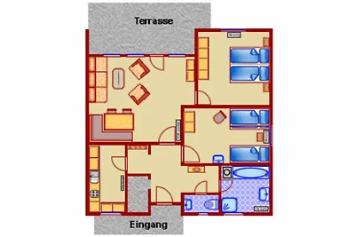 Ferienhaus mit Sonnenterrasse (G24b)
