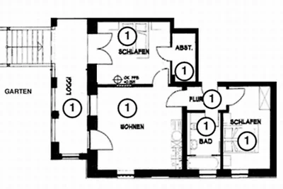 Strandnahe Ferienwohnung 01 Villa Celia 6...