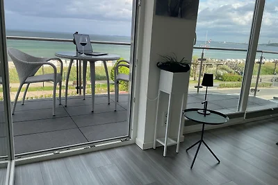 2-Raum FeWo II, 50m², 2.OG, Balkon, Meerblick