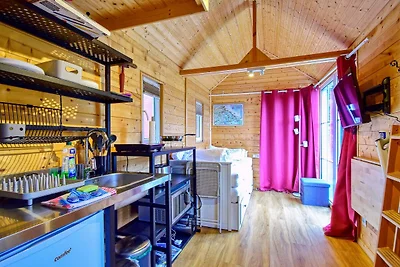 Tiny House Strandwagen mit Terrasse
