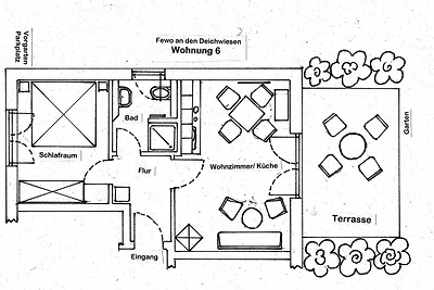 Fewo Deichwiesen 06-1 SZ bis max. 2 Pers.