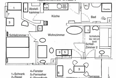 3-Raum (D4) App. 207