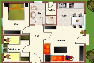 Ferienhaus 116 Kogge 60qm bis 4 Personen mit...