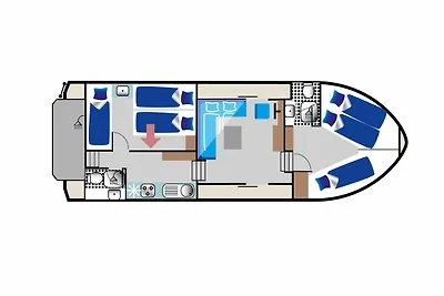 Kormoran 1140 - führerscheinfreies Hausboot