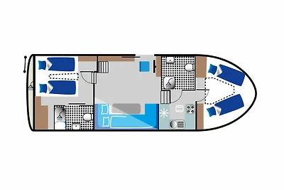 Haines 1070 - führerscheinfreies Hausboot