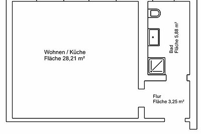 Appartement 4 - Alleeblick (1 Raum)