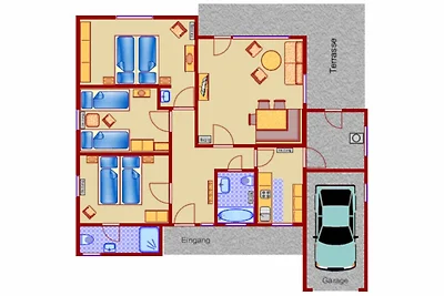 Helles Ferienhaus mit grosser Südterrasse...