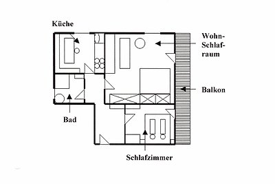 2-Zimmer Wohnung 1