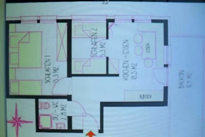 Wohnung 2 Üntschenblick 4 Personen