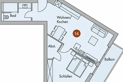 2-Zimmer-Wohnung