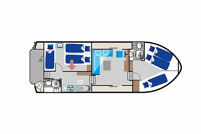 Kormoran 1150 - führerscheinfreies Hausboot