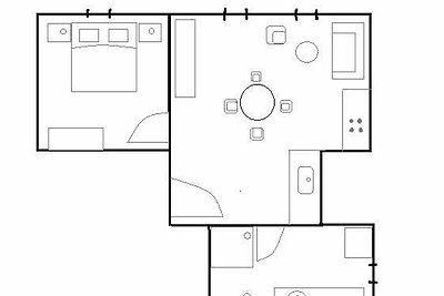 Turmwohnung - Zwei-Raum-Fewo (2 Personen+2...