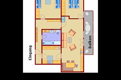 Fewo 19/7 - ruhig gelegene Fewo mit Balkon fü...