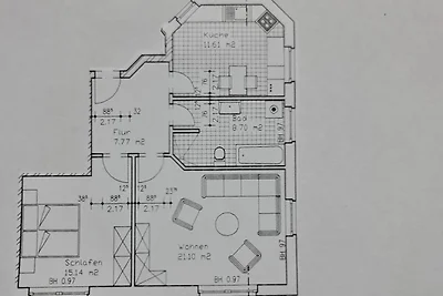 Fewo Erde mit Terrasse und Bio-Kamin