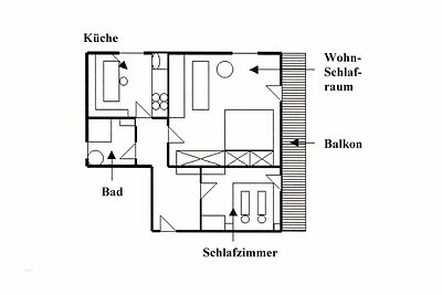 2-Zimmer Wohnung 1