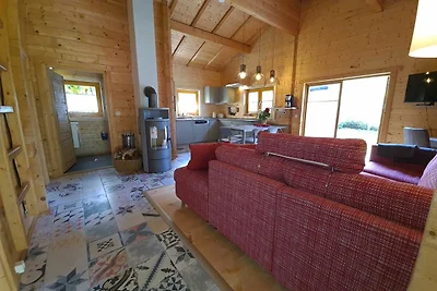 A10: 3-Raum-Holzhaus Bine mit Kamin, Terrasse...