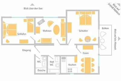 Ferienwohnung 4 - Waldvögelein