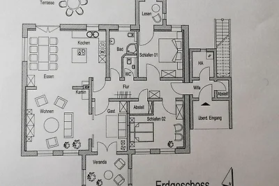 Haus unter den Eichen, Fewo 5 Personen
