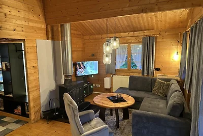 LTD-105 Holzblockhaus für 4 Personen mit...