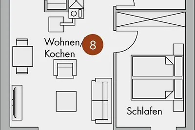 2-Zimmer-Wohnung