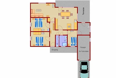 Modernisiertes Ferienhaus mit Bergblick und G...