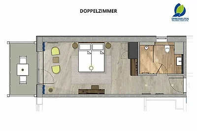 Doppelzimmer Speicher Balkon/Terrasse inkl.