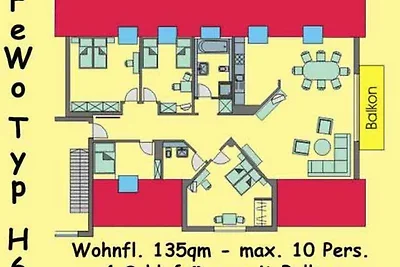 Fünf-Raum-FeWo Typ H5