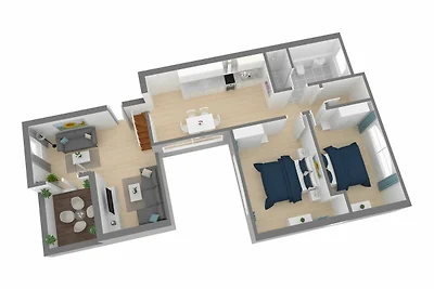 23 Ferienappartement Wittow mit Balkon