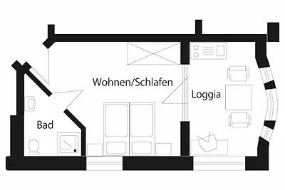 Doppelzimmer Komfort mit Meerblick