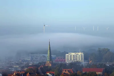 Penthouse Etage 1 Schlafzimmer, Blick zur Tra...