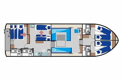 Kormoran 1500 - führerscheinfreies Hausboot