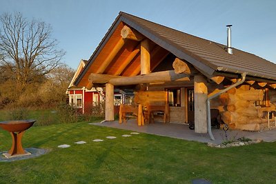 Log Cabins Naturstamm Ferienhaus Tollensesee...