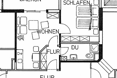 Ferienwohnung 6 - OG 2 Gartenseite