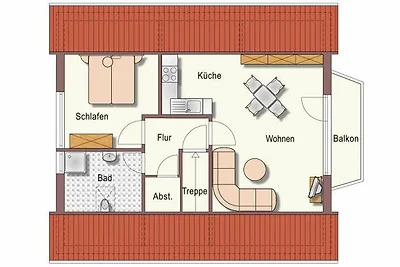 Fewo Rudis Obstgarten Wohnung Lühe