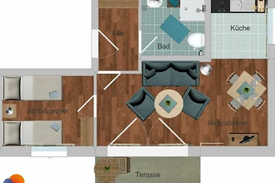 2-Zimmer-Apartment - B16