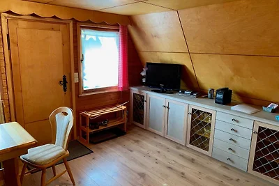 Finnhütte mit Schlafboden