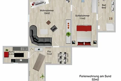 Appartamento Vacanza con famiglia Stralsund