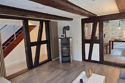4-Raum Ferienhaus In den Auen, Badewanne/Dusc...