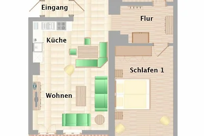 Grüne Wohnung