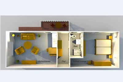 FeWo Gänseblümchen OG Objekt-ID 121110